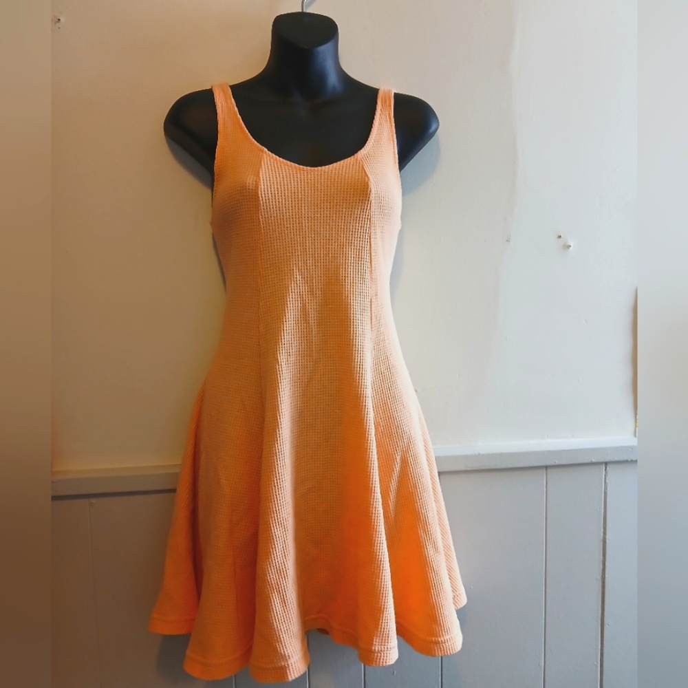 INGEAR VINTAGE 90s Orange Skater Dress
